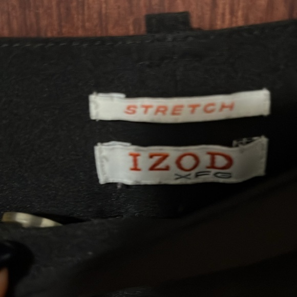 IZOD stretch Bermuda dress shorts 6 black - Picture 4 of 5